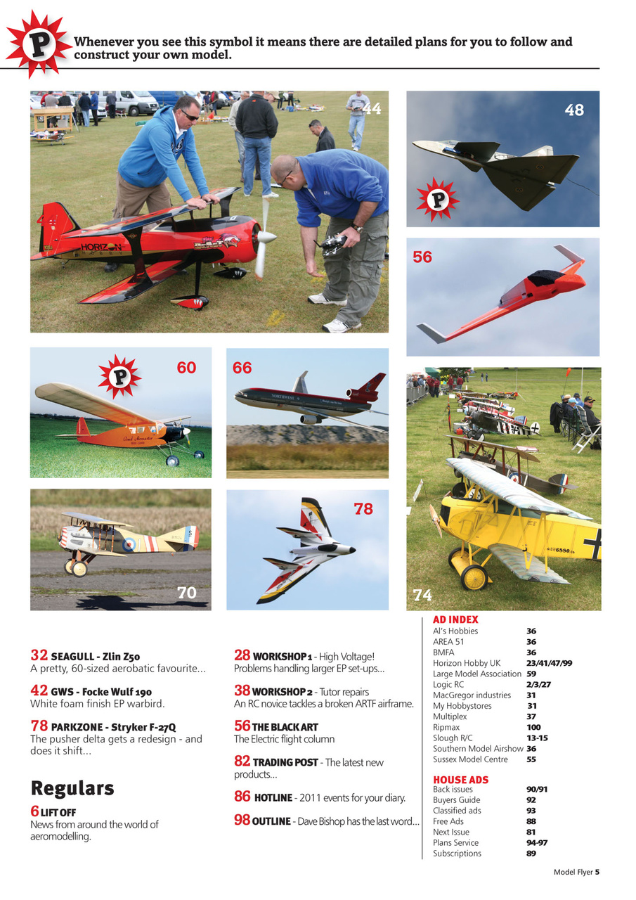Radio Control Model Flyer Preview Pages