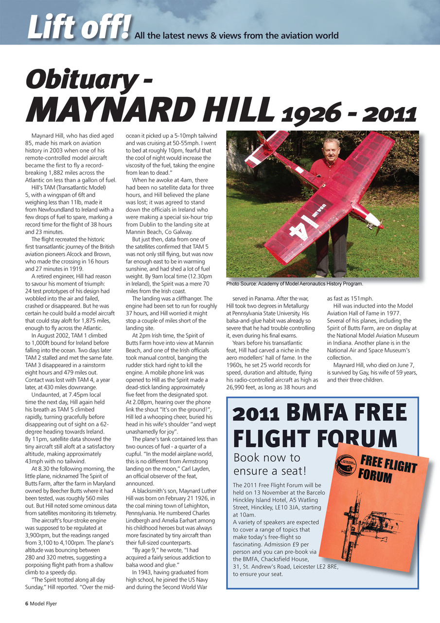 Radio Control Model Flyer Preview Pages