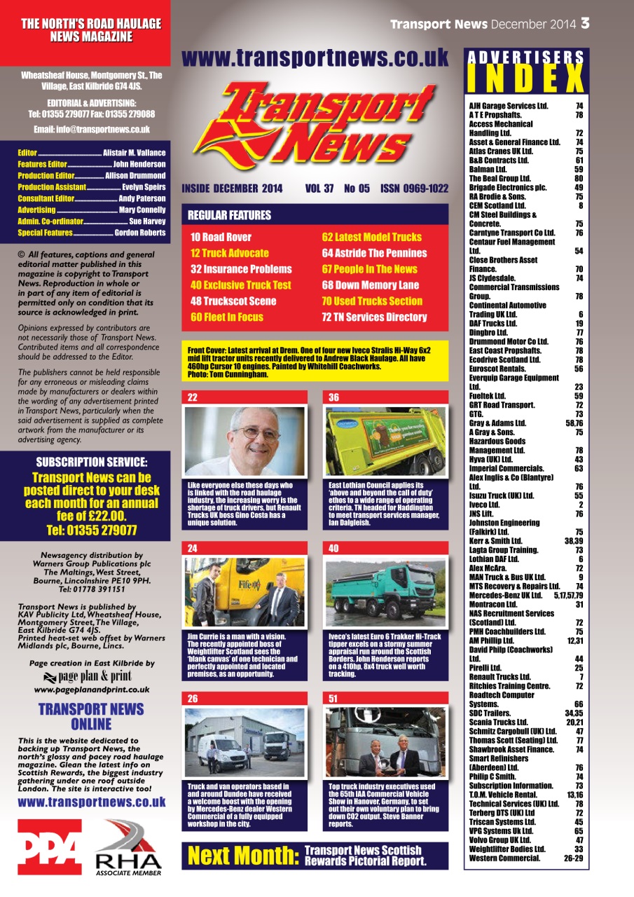 Transport News Preview Pages