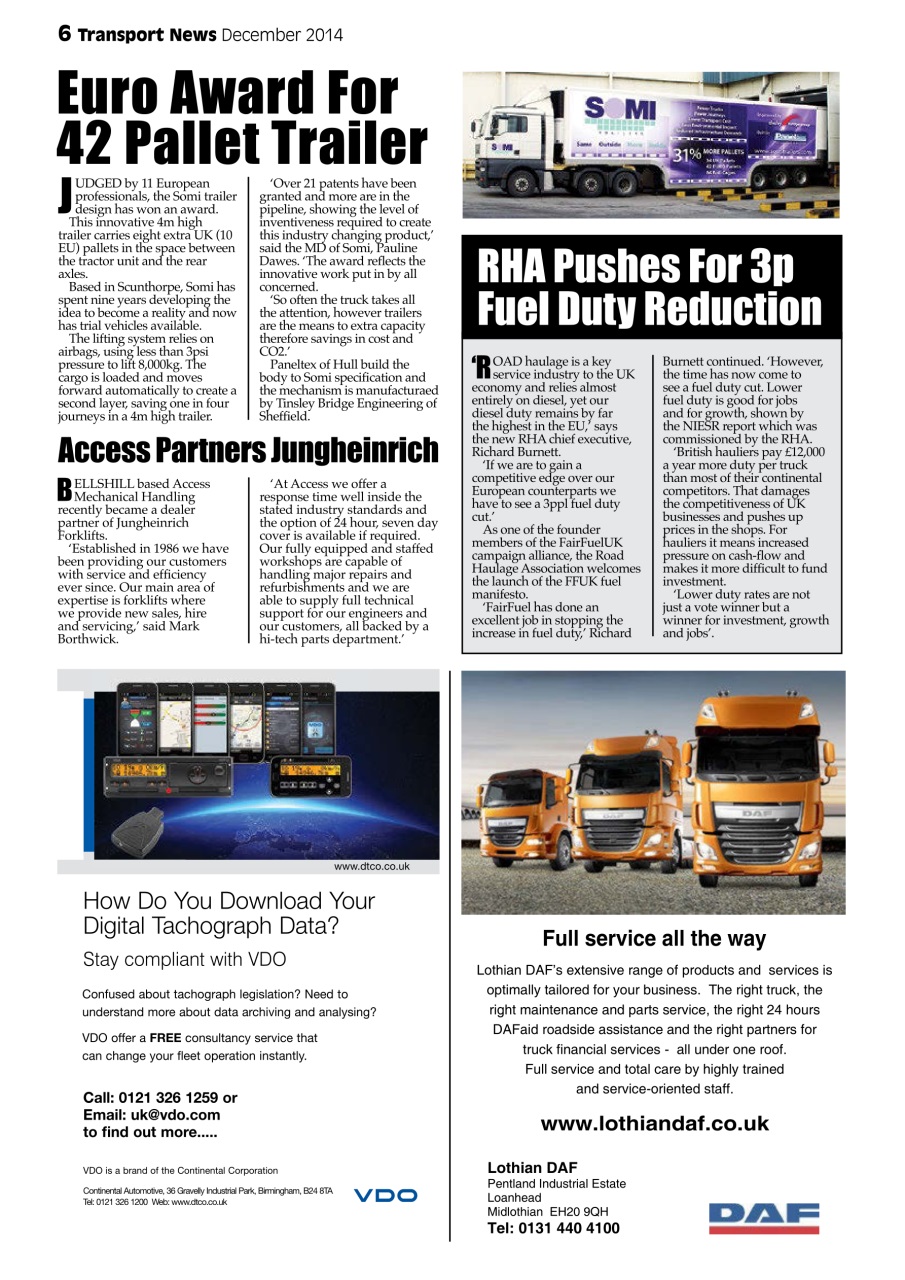 Transport News Preview Pages
