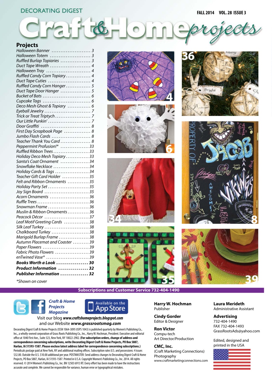 Craft & Home Projects Preview Pages