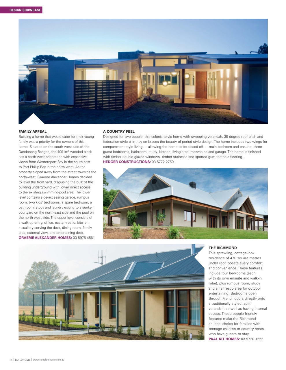 Build Home Victoria Preview Pages