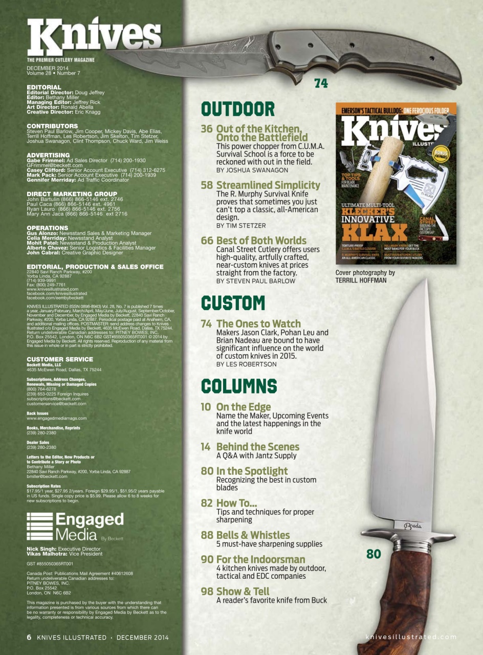 Knives Illustrated Preview Pages