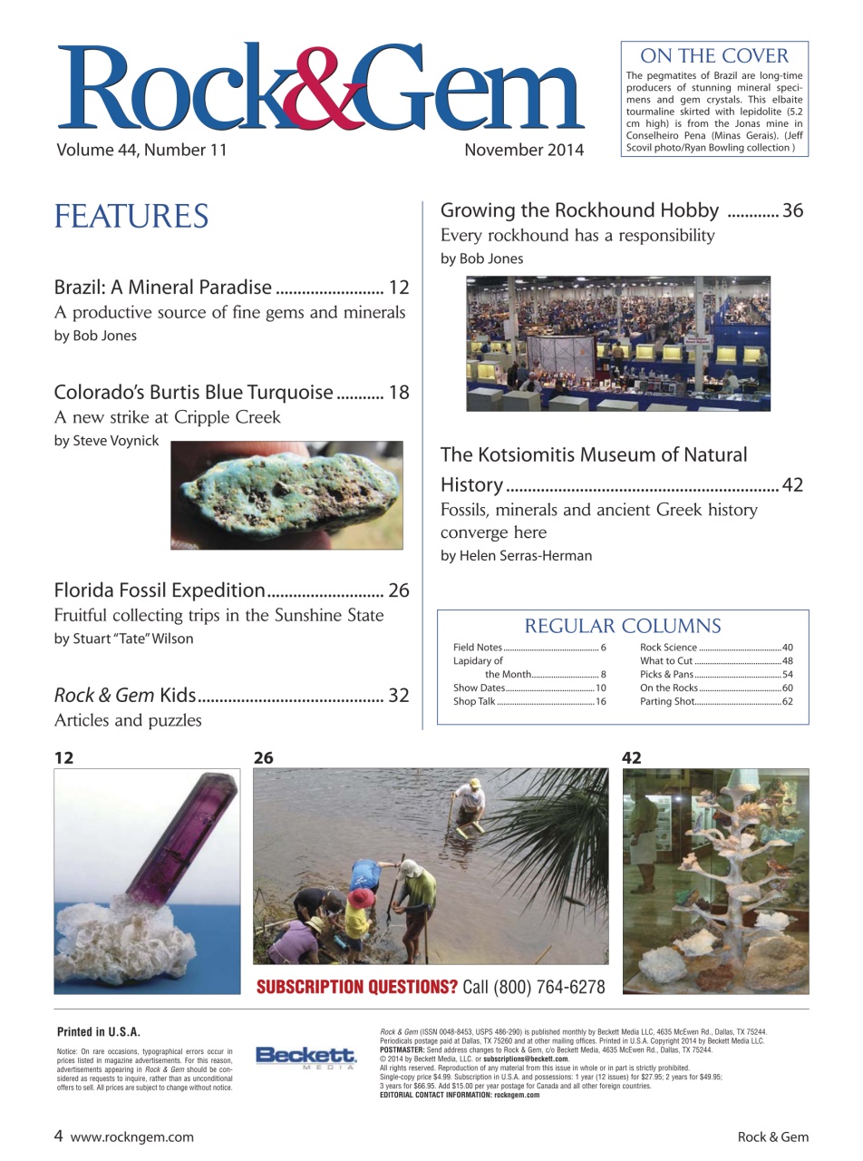 Rock&Gem Magazine Preview Pages