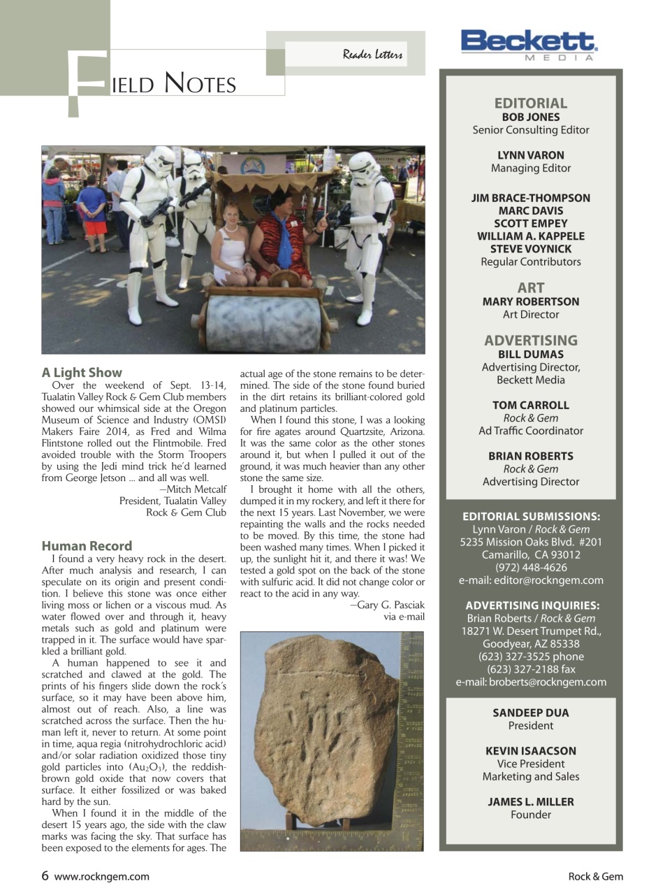 Rock&Gem Magazine Preview Pages