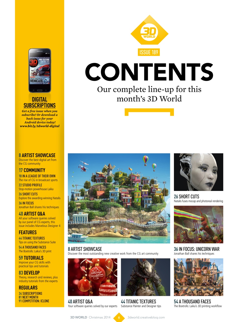 3D World Preview Pages