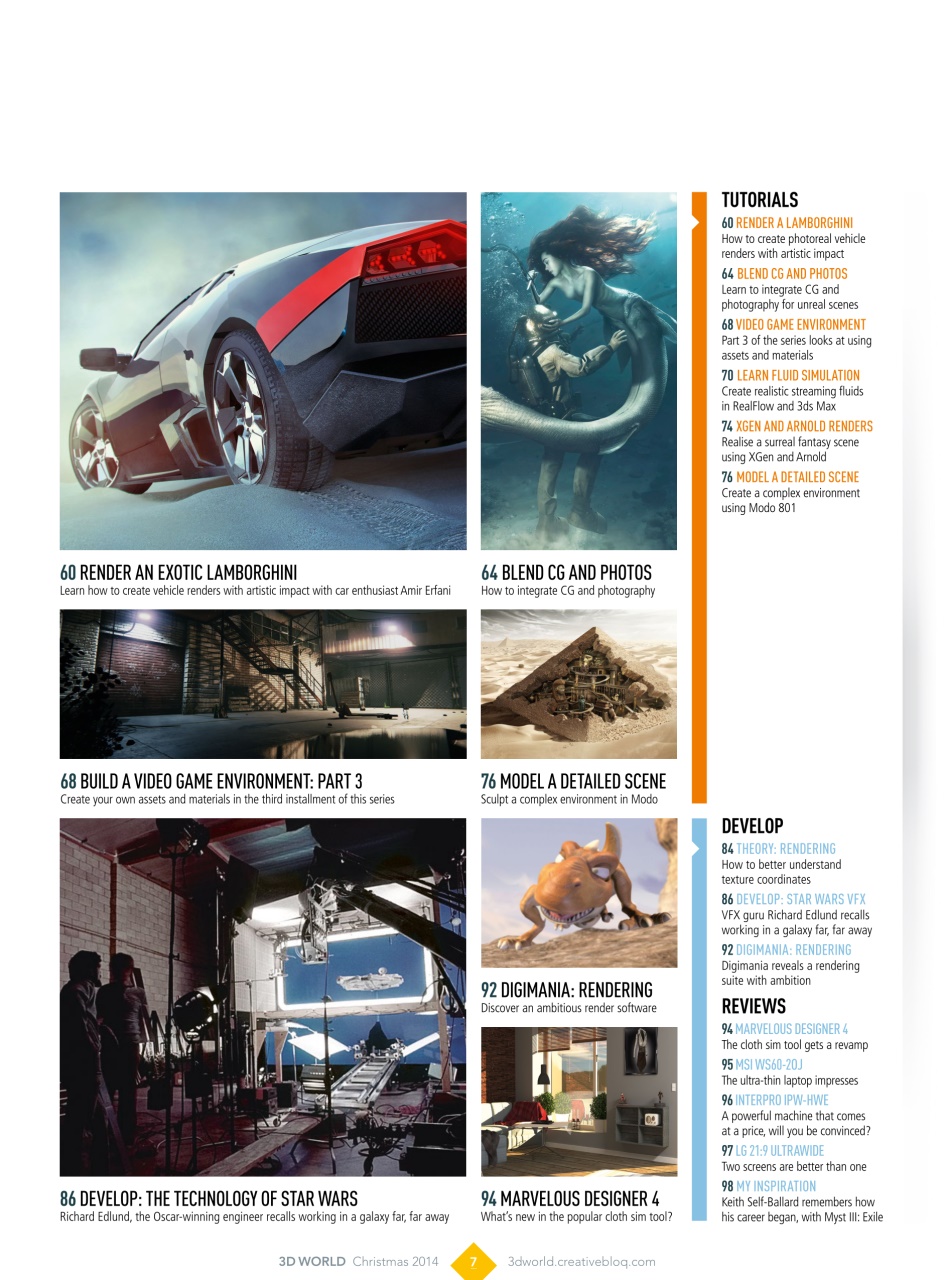 3D World Preview Pages