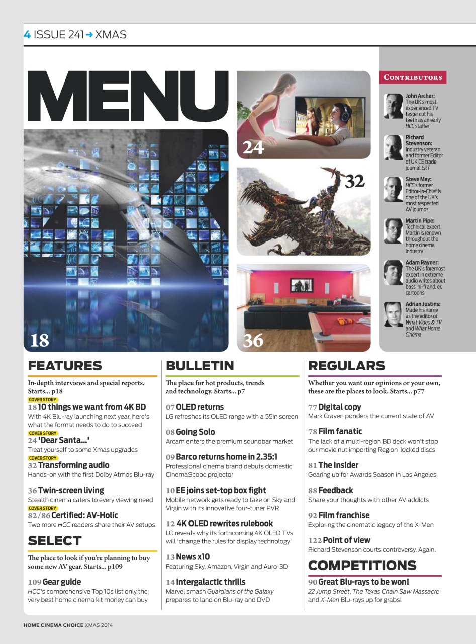 Home Cinema Choice Preview Pages