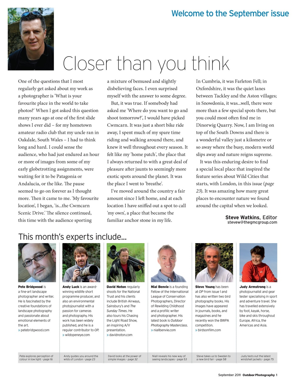 Outdoor Photography Preview Pages