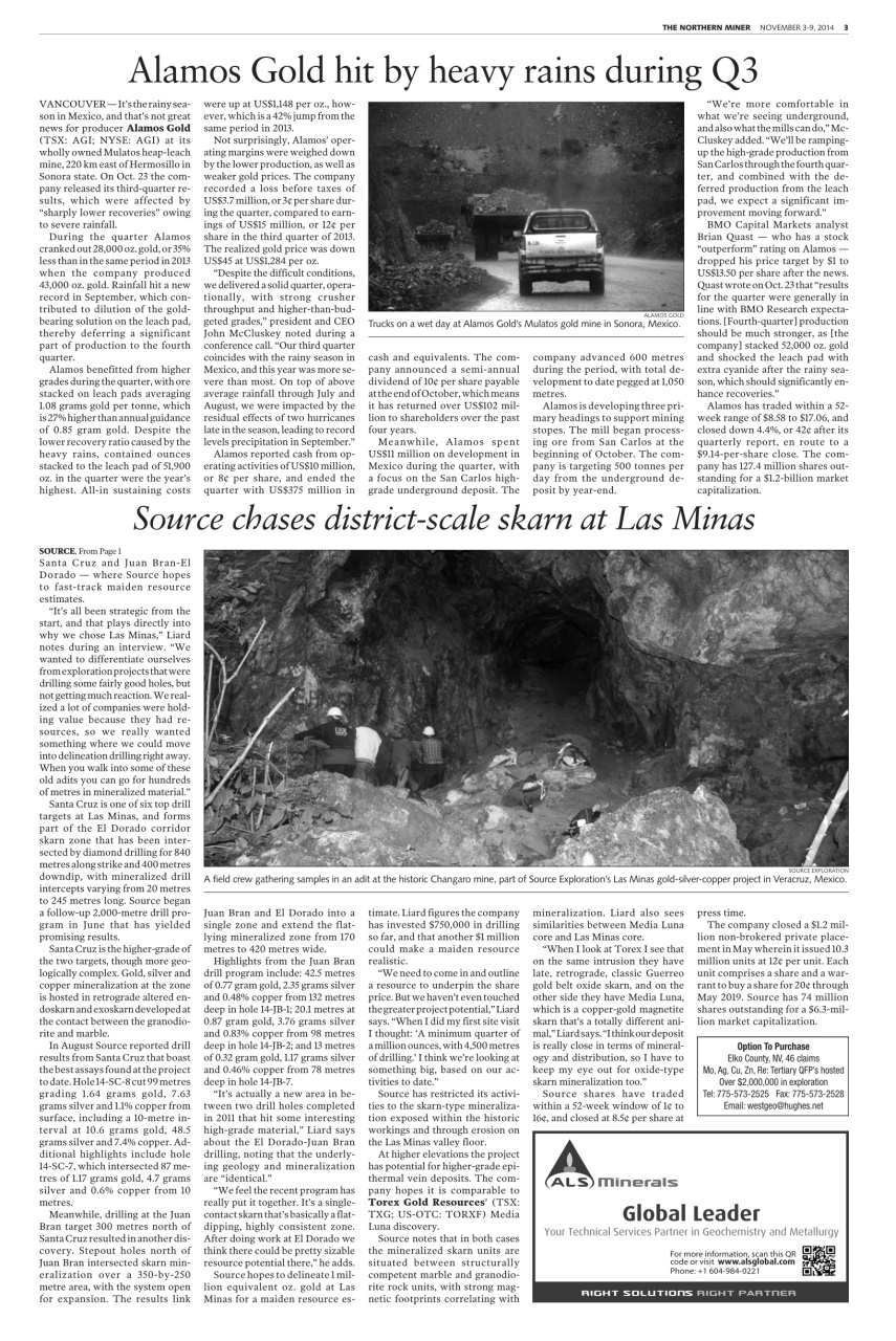 The Northern Miner Preview Pages