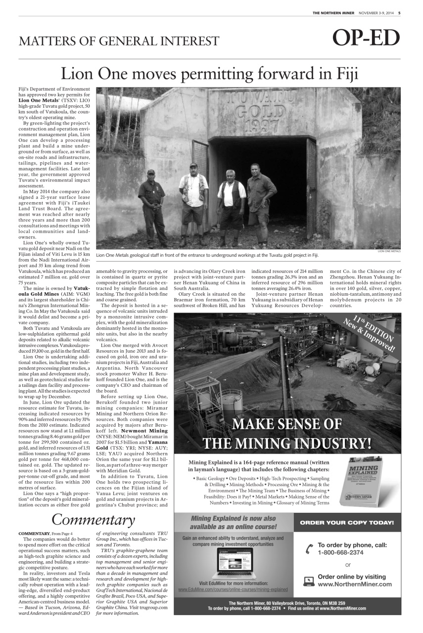 The Northern Miner Preview Pages