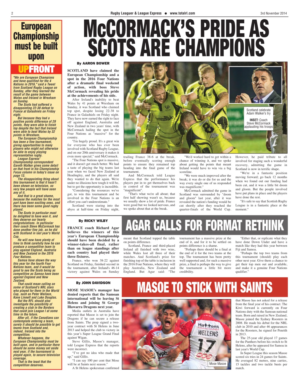 League Express Preview Pages