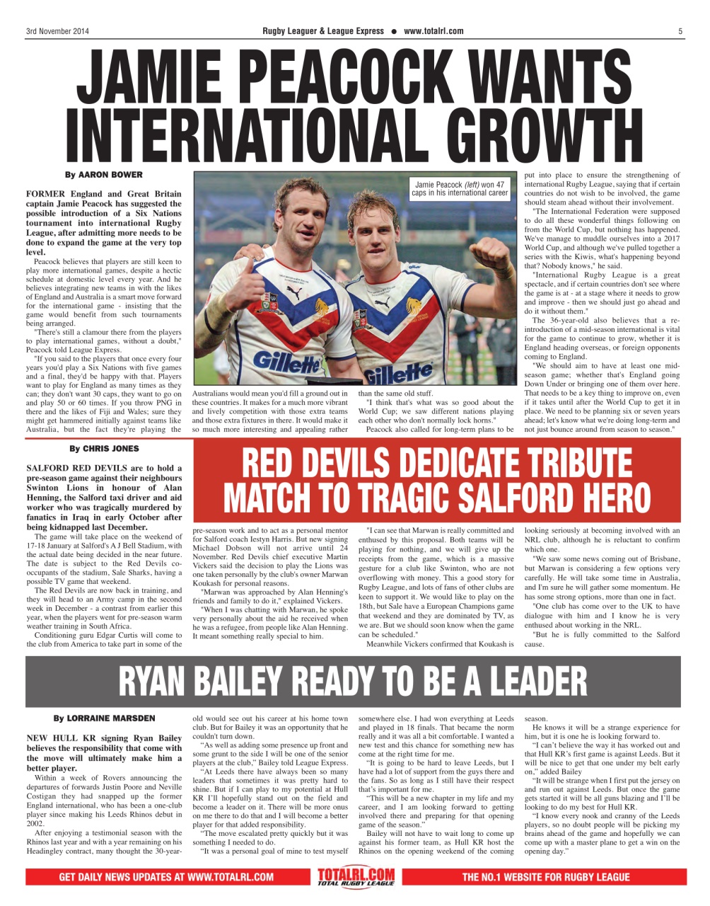 League Express Preview Pages