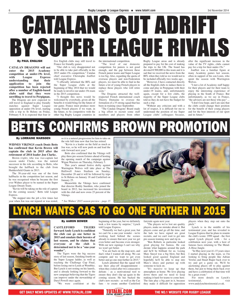 League Express Preview Pages
