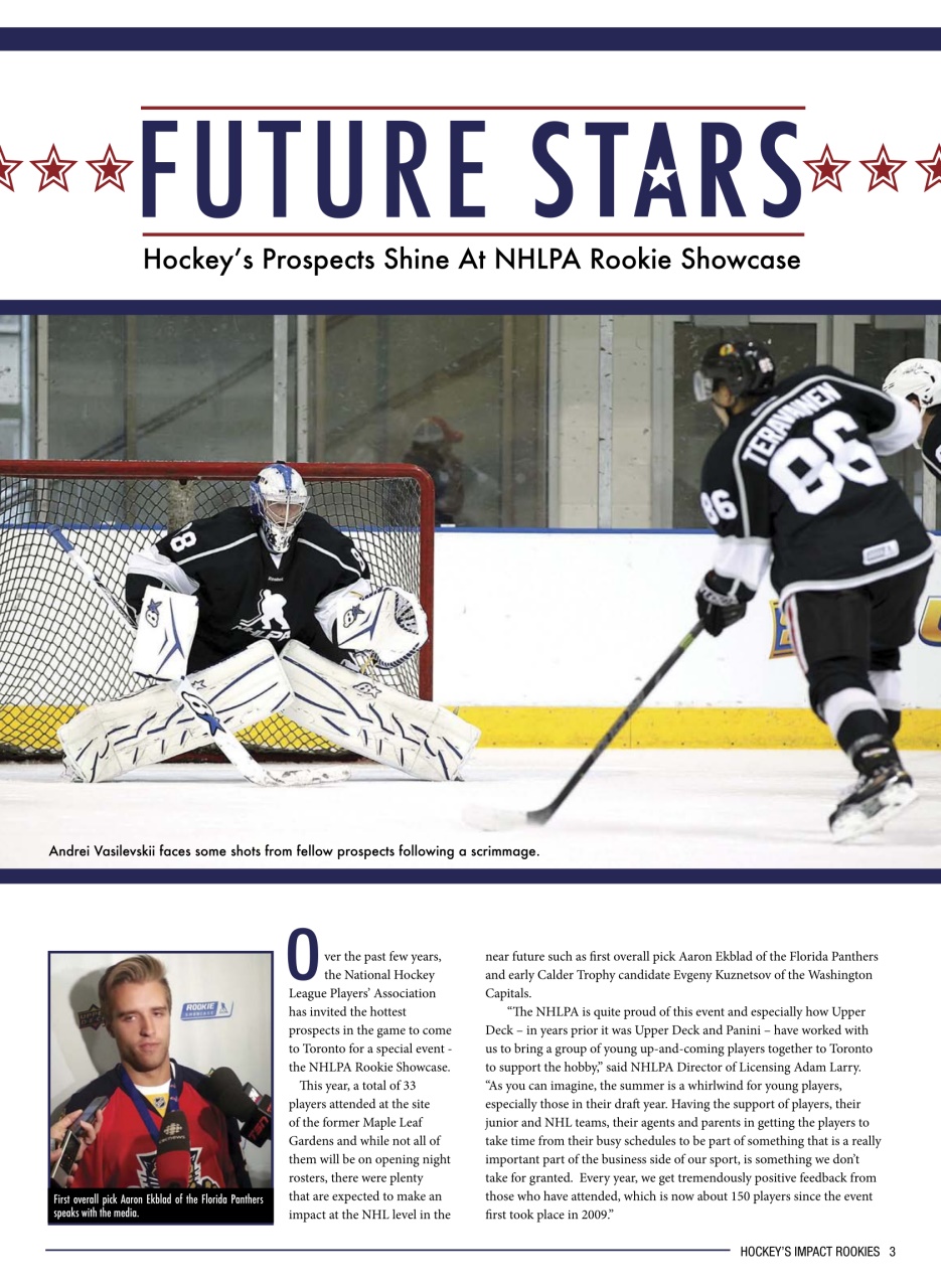 Beckett Hockey Magazine Preview Pages