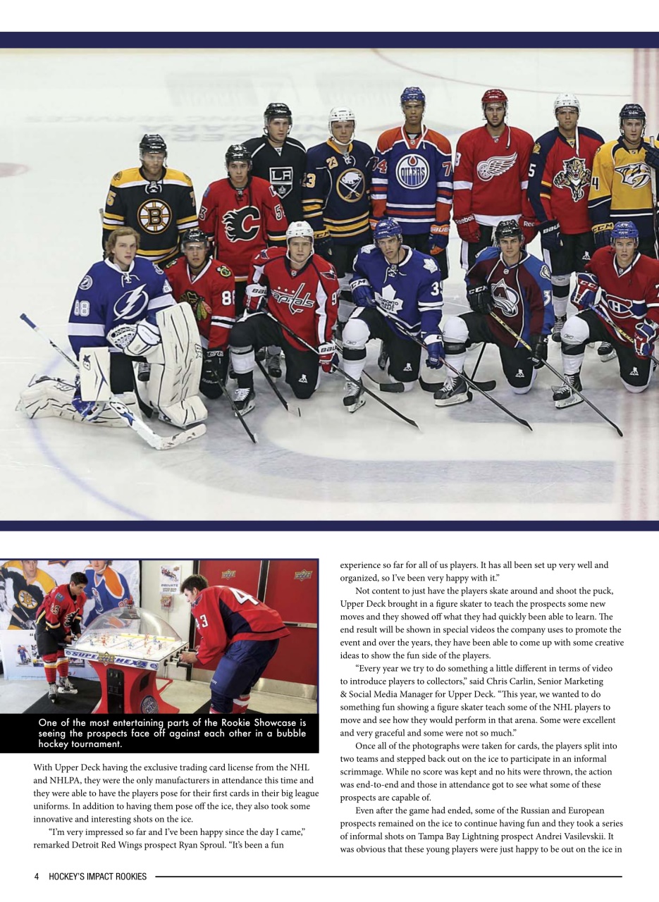 Beckett Hockey Magazine Preview Pages