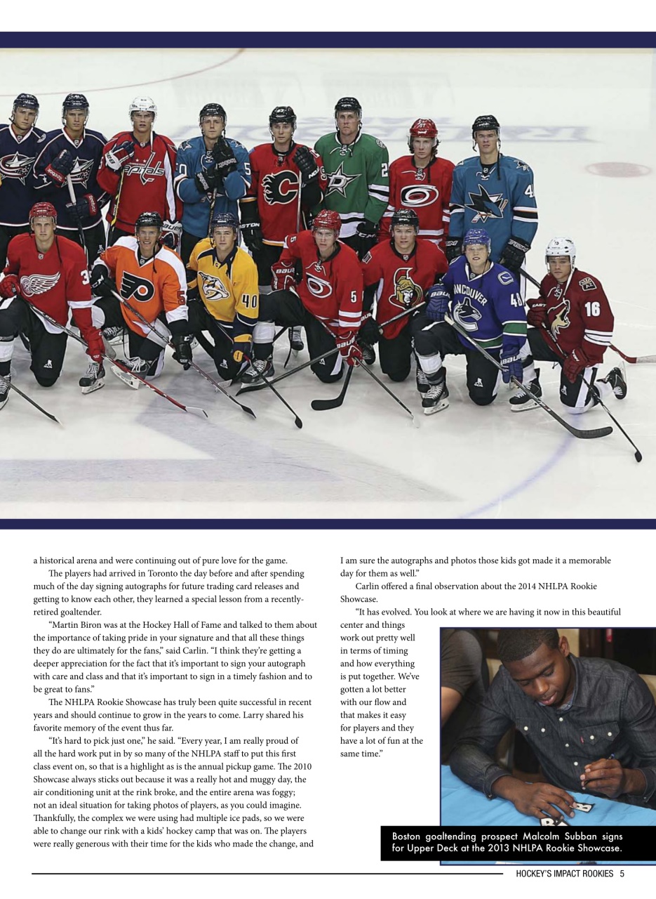 Beckett Hockey Magazine Preview Pages