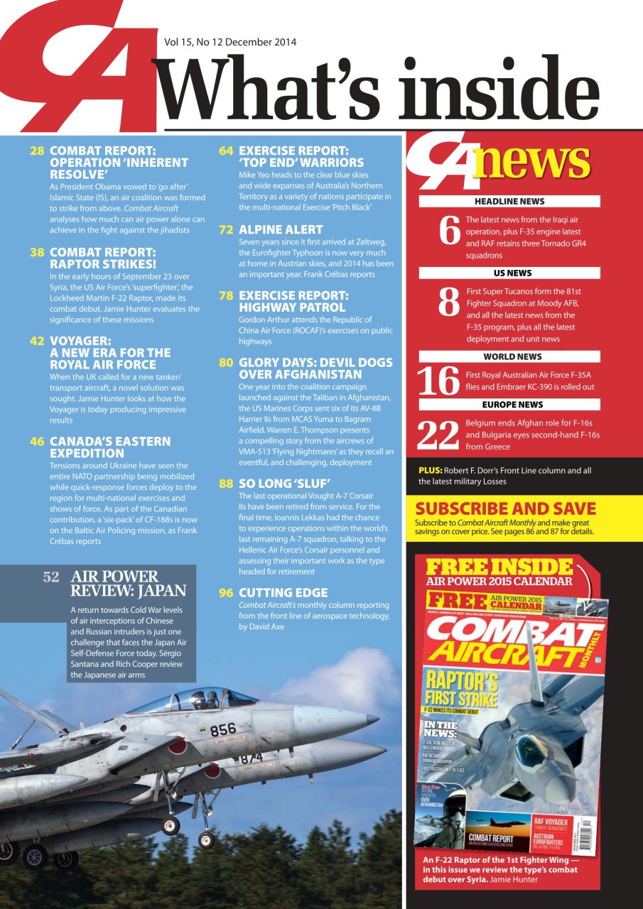Combat Aircraft Journal Preview Pages