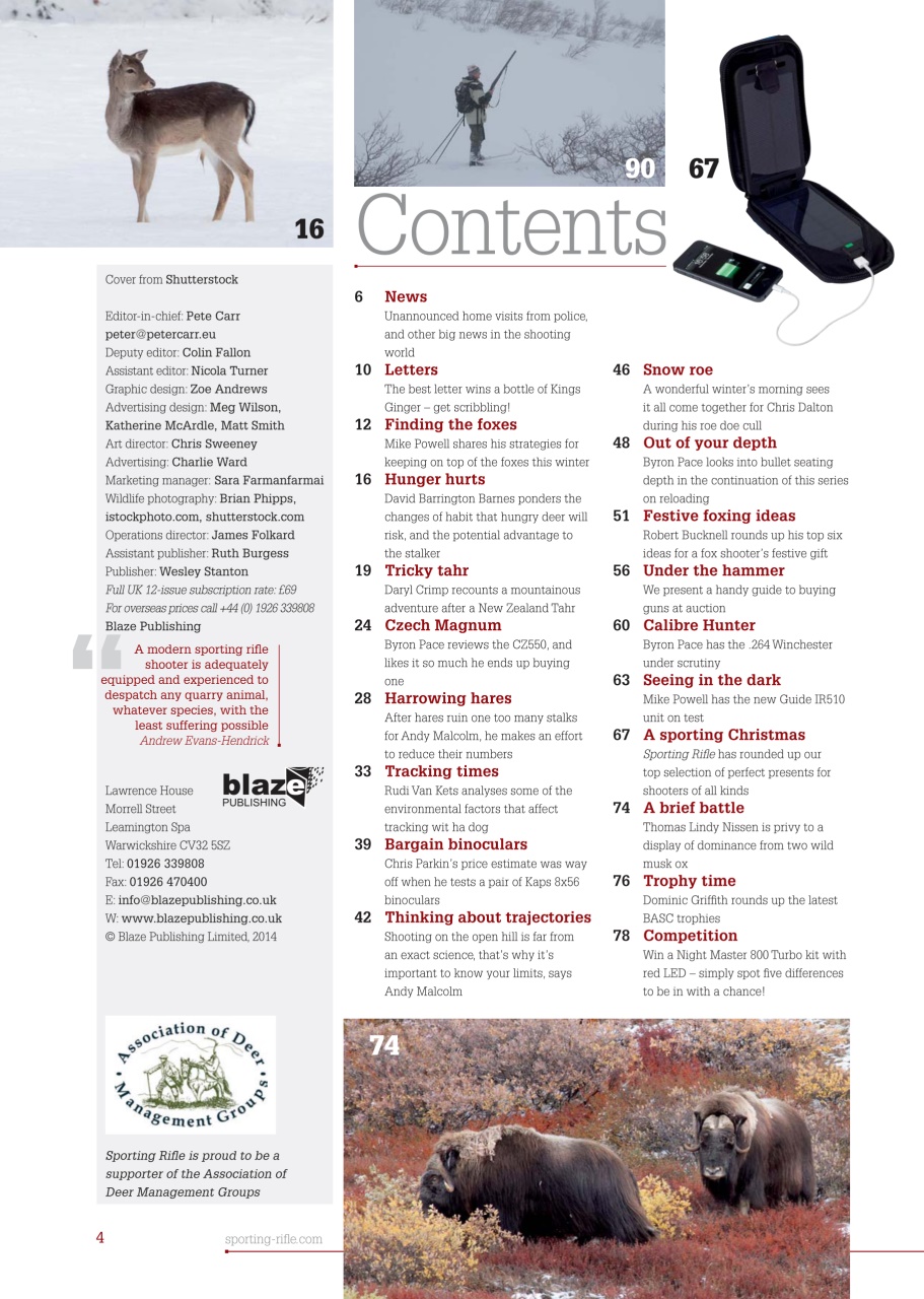 Sporting Rifle Preview Pages