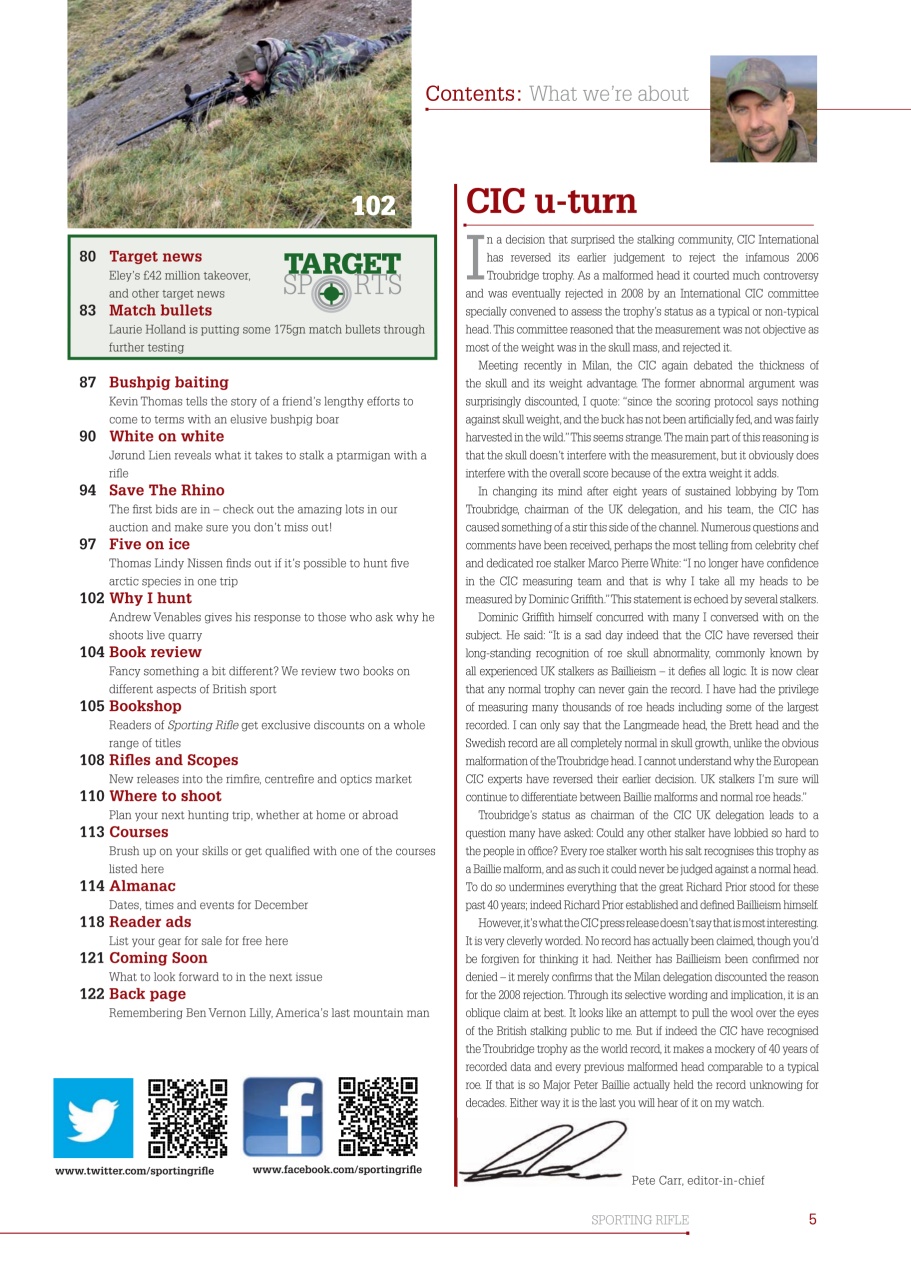 Sporting Rifle Preview Pages