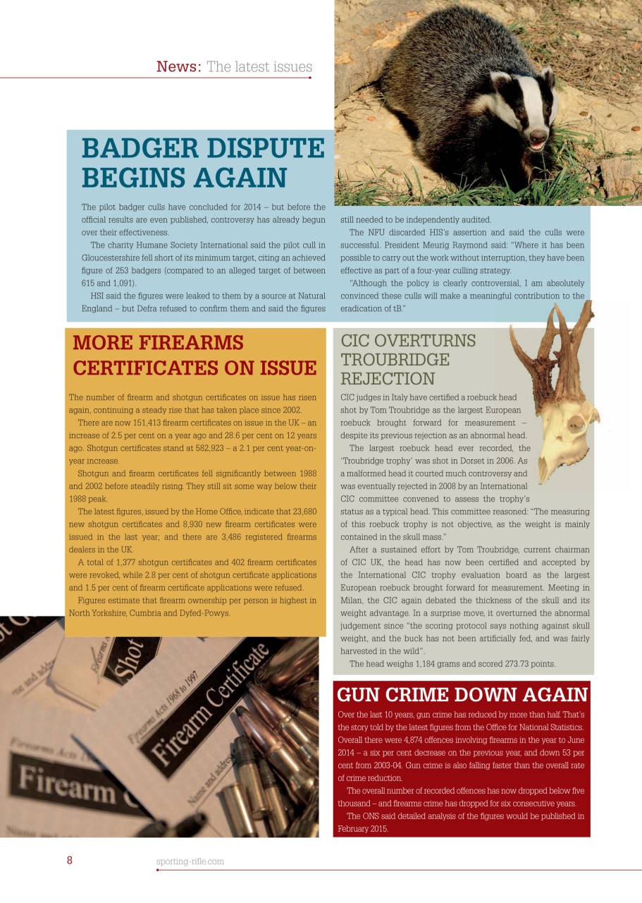 Sporting Rifle Preview Pages