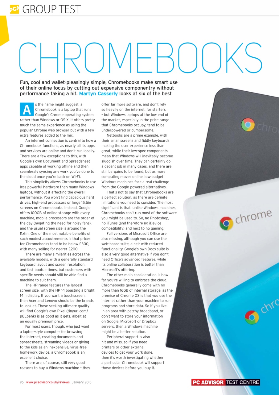 Tech Advisor Preview Pages