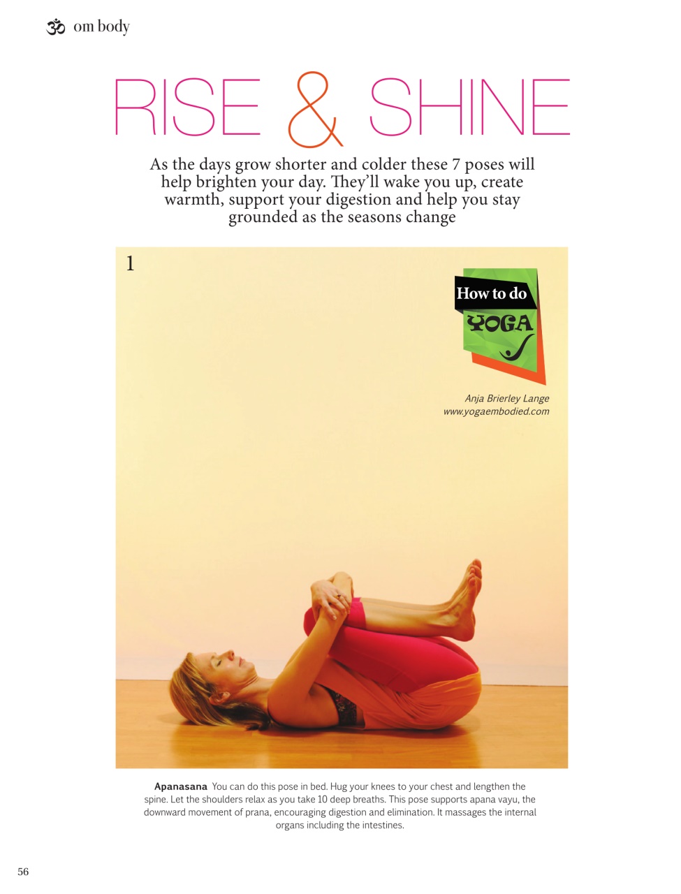 OM Yoga Magazine Preview Pages