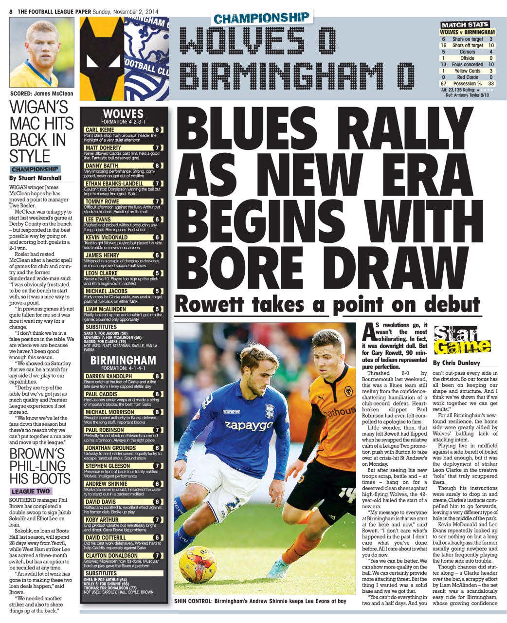 The Football League Paper Preview Pages