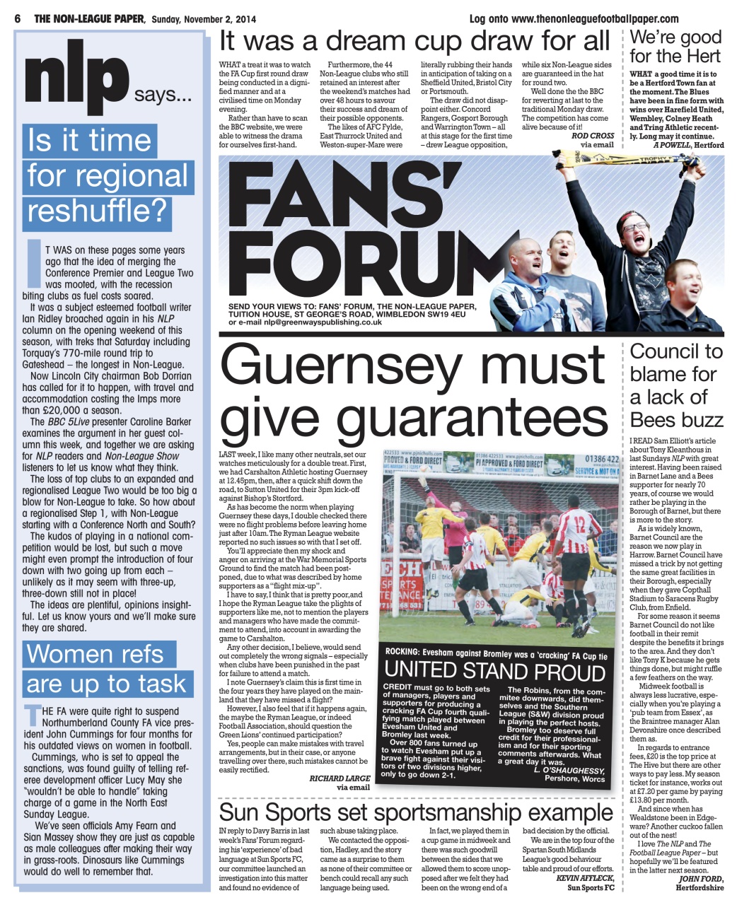 The Non-League Football Paper Preview Pages