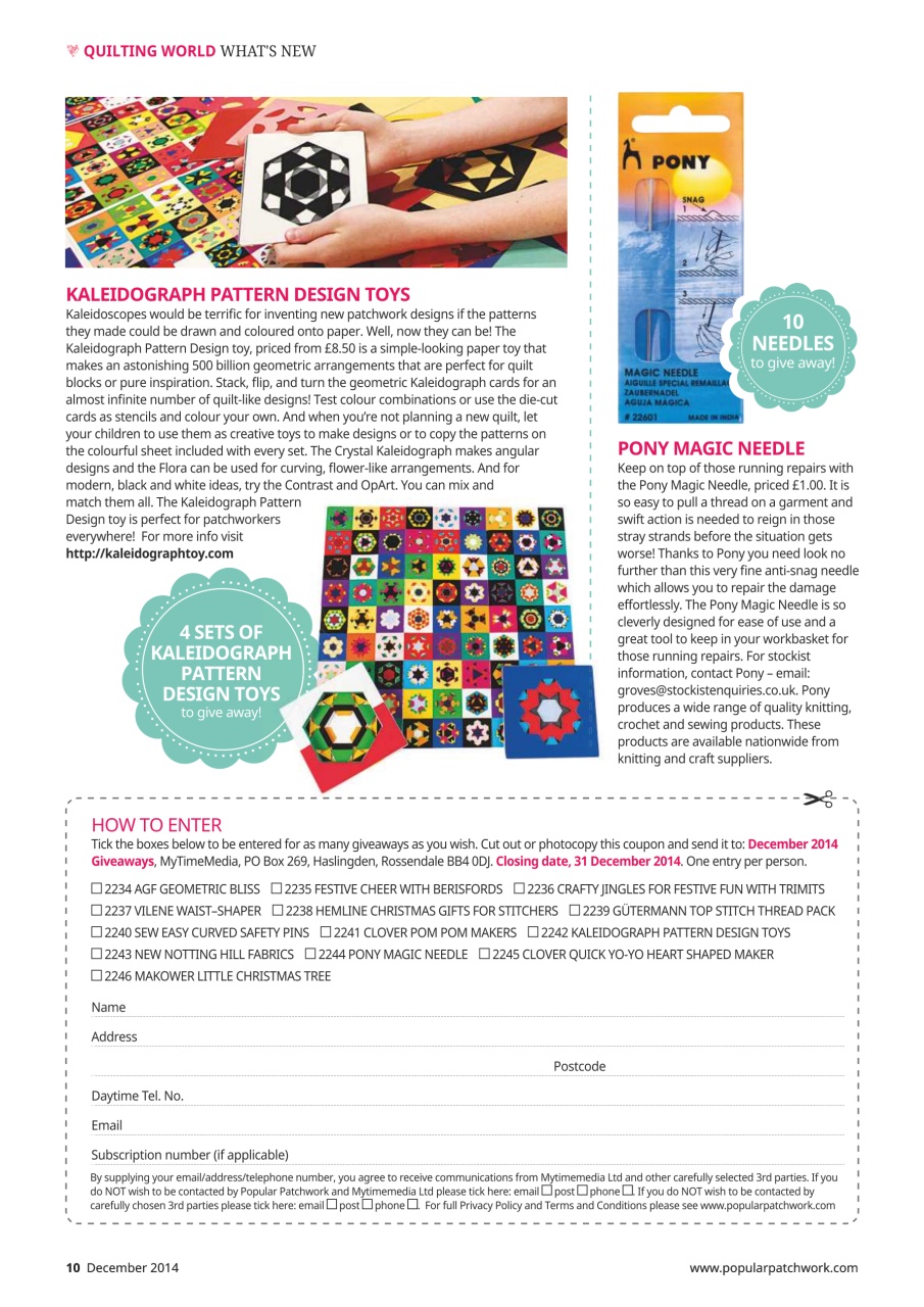 Popular Patchwork Magazine Preview Pages
