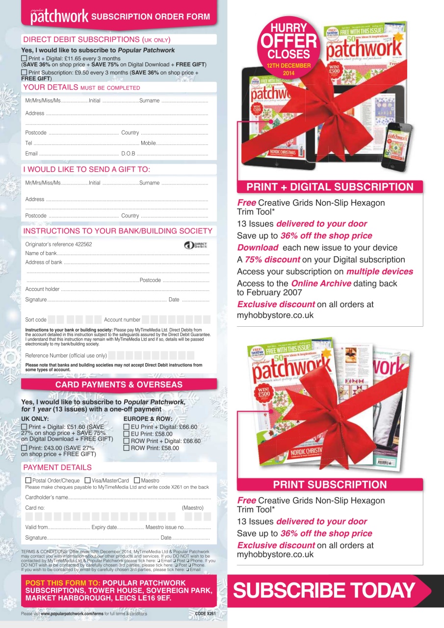 Popular Patchwork Magazine Preview Pages