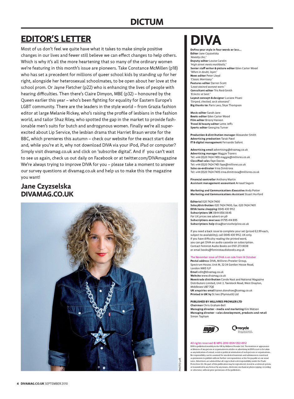 DIVA Magazine Preview Pages