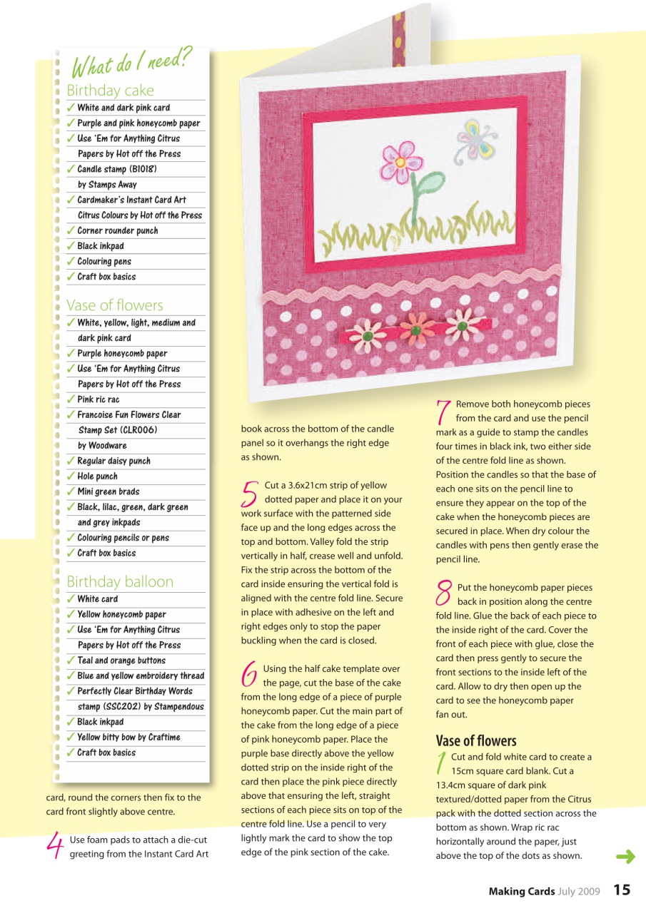 Making Cards & Papercraft Preview Pages