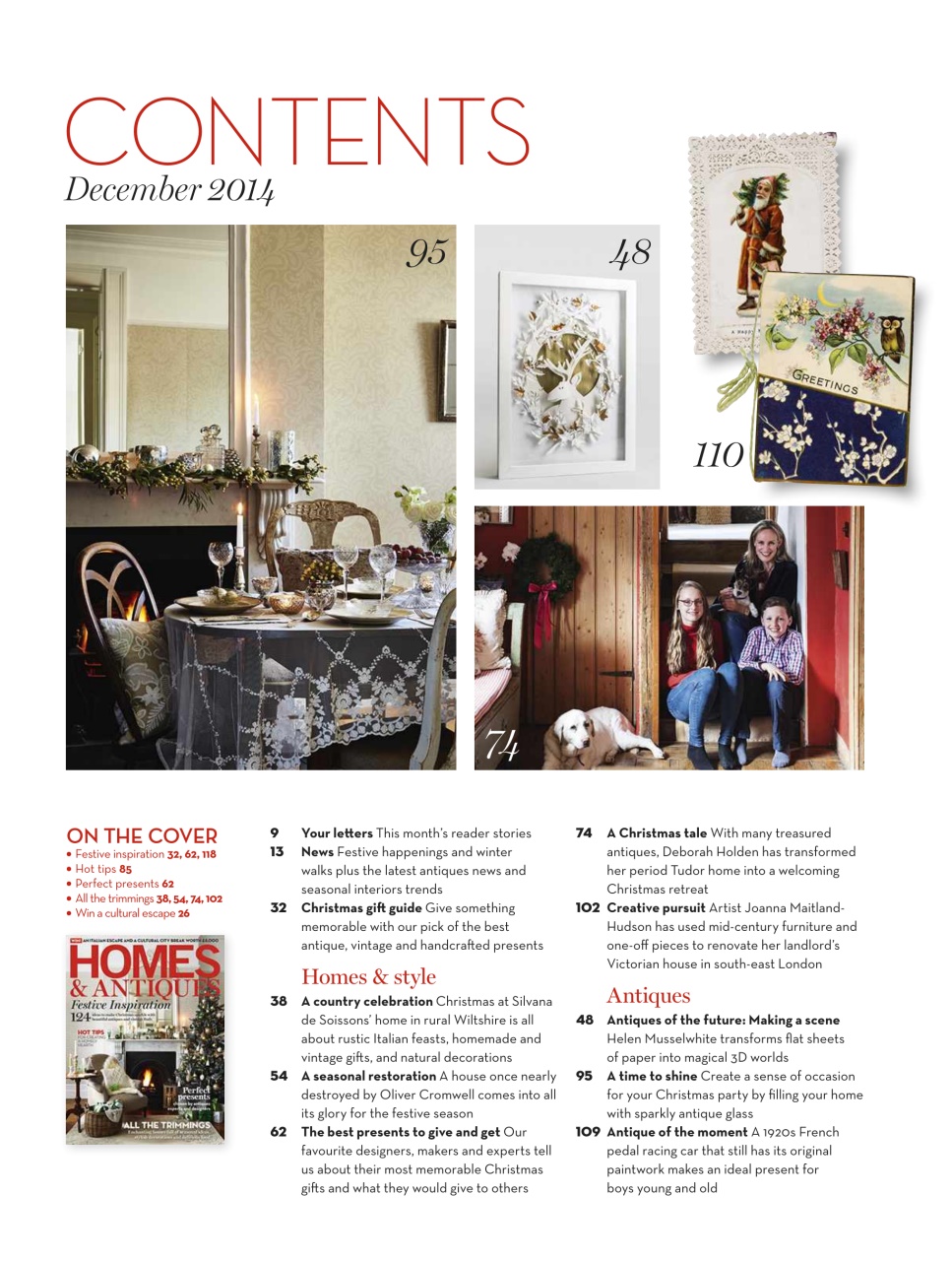 Homes & Antiques Magazine Preview Pages