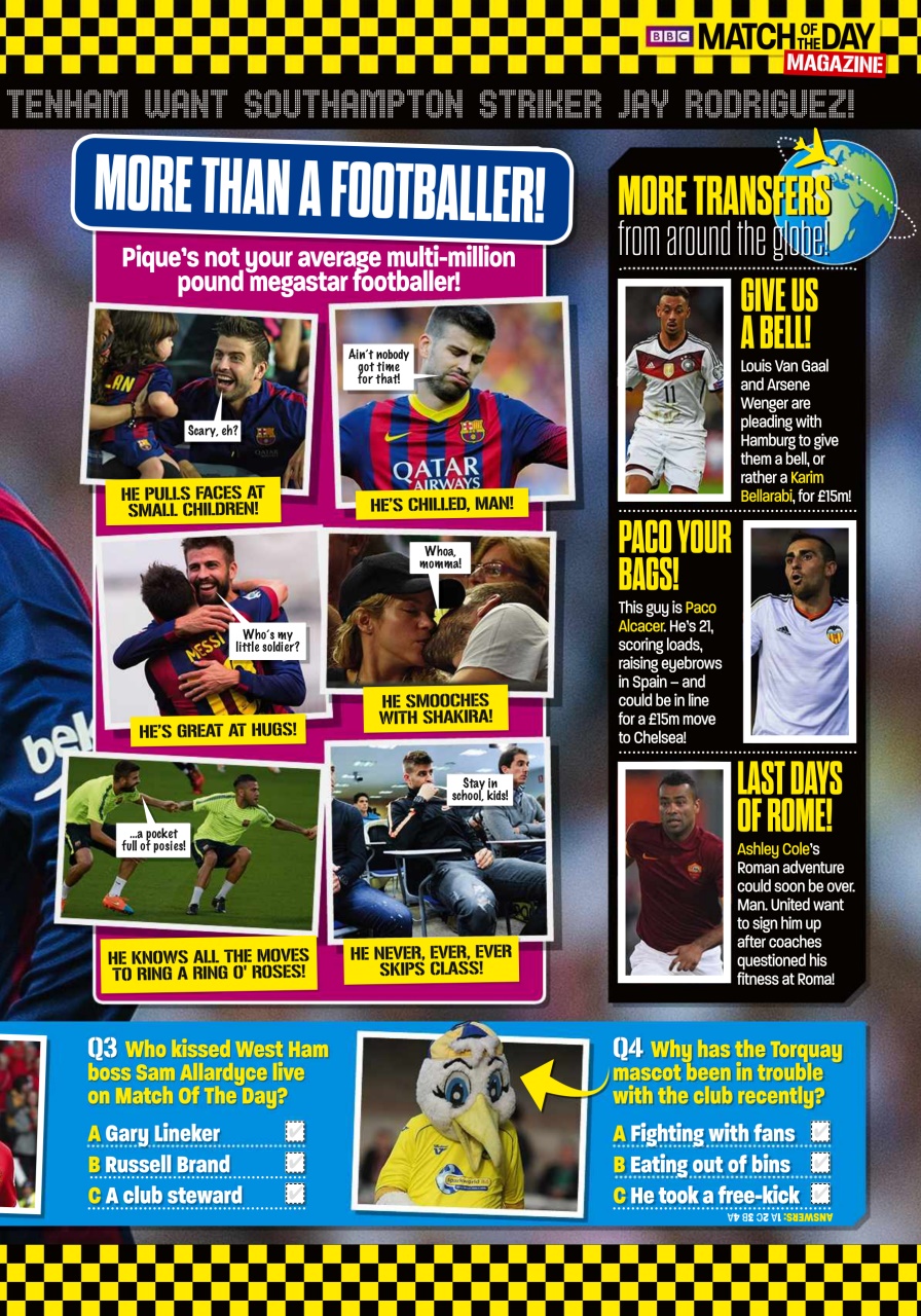 Match of the Day Preview Pages