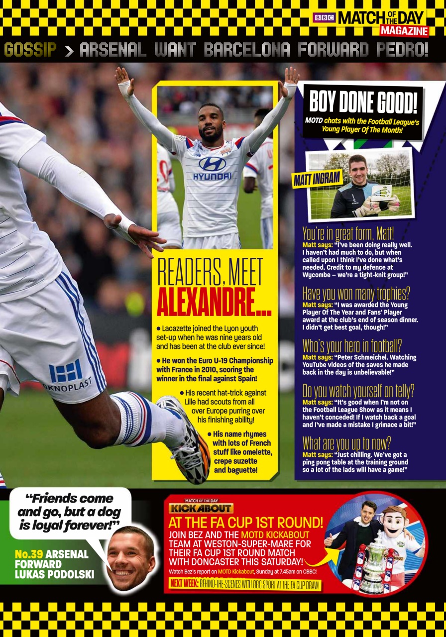 Match of the Day Preview Pages