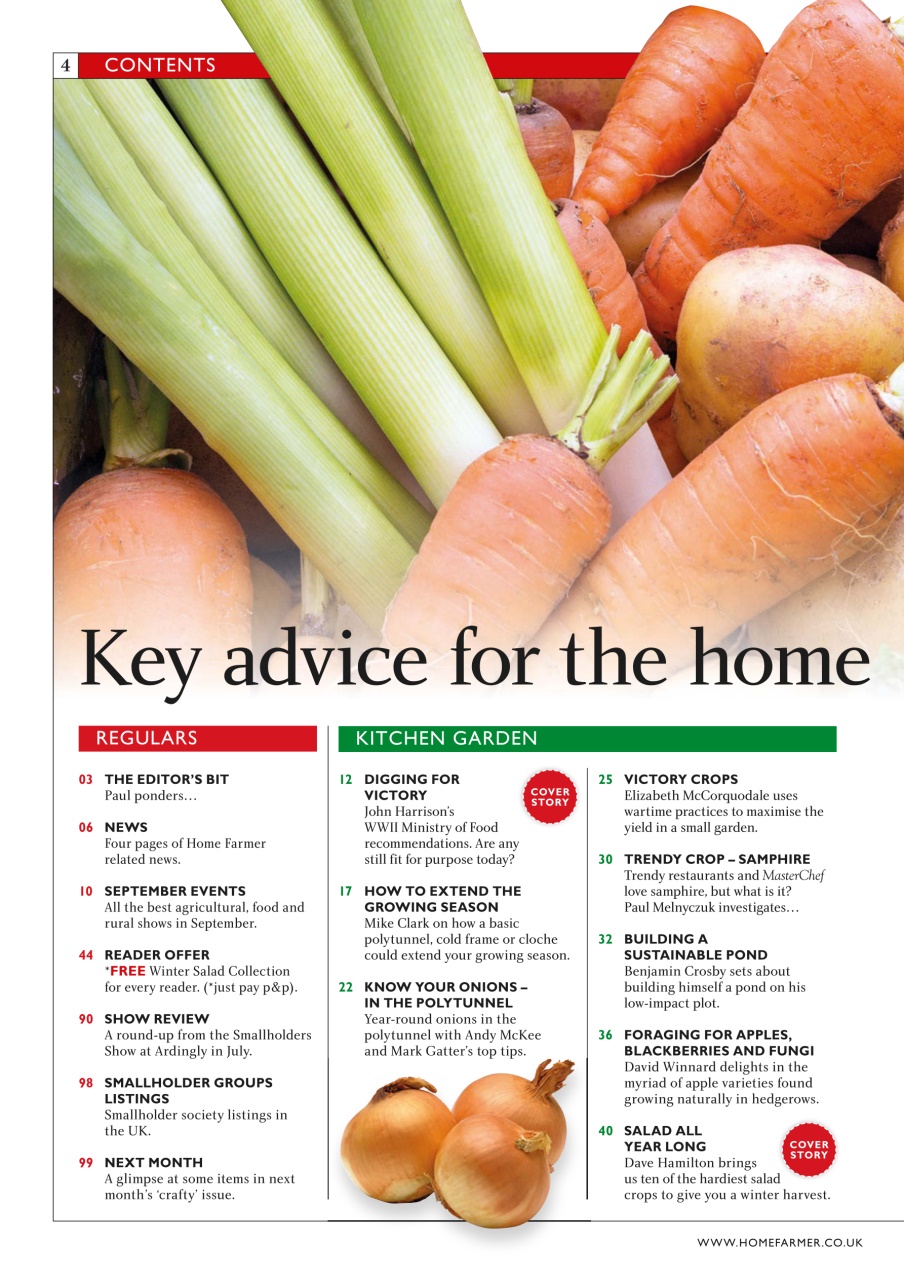 Home Farmer Magazine Preview Pages