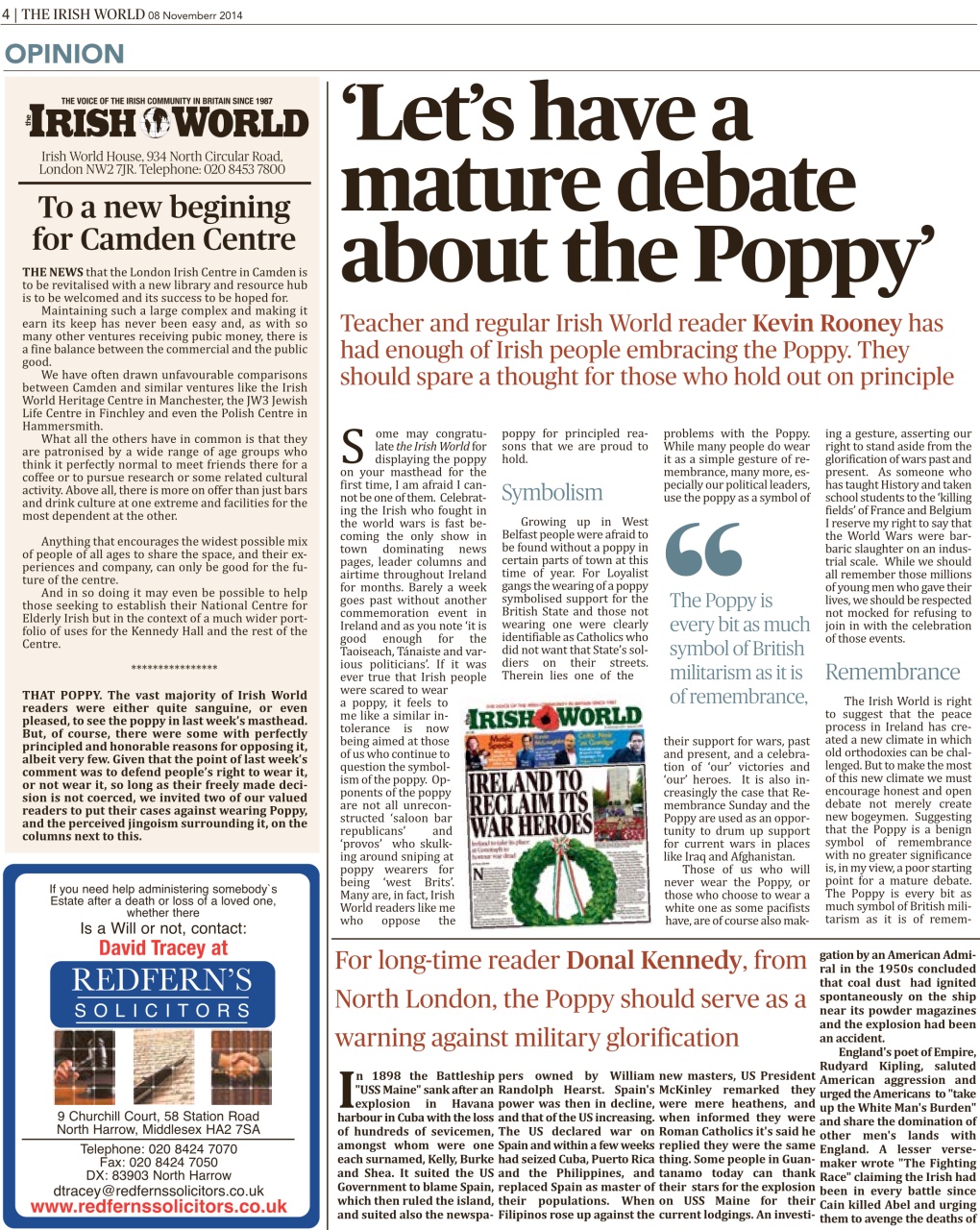 Irish World Preview Pages