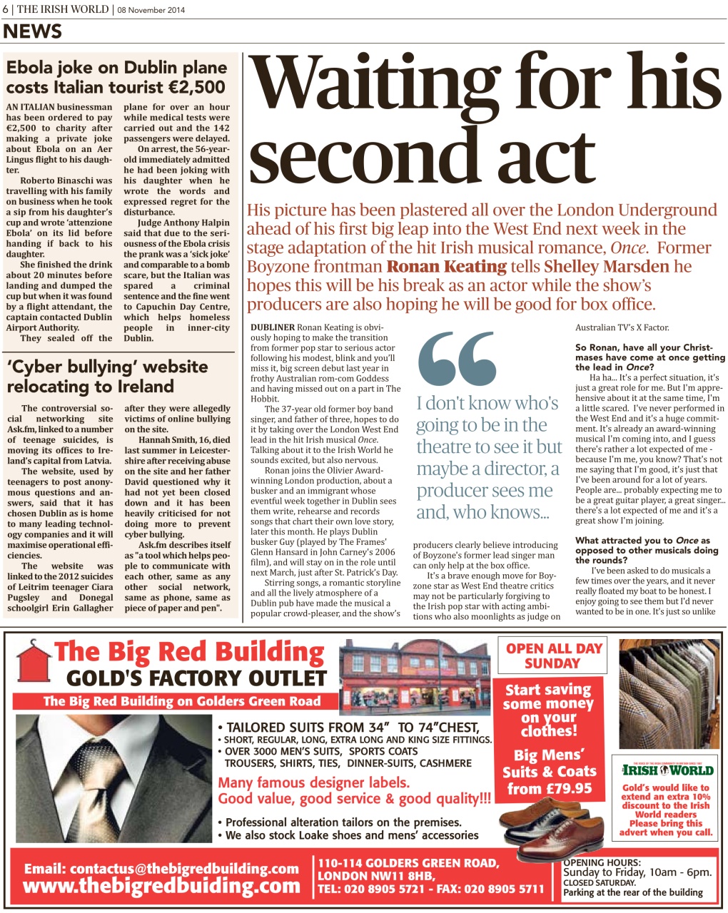 Irish World Preview Pages