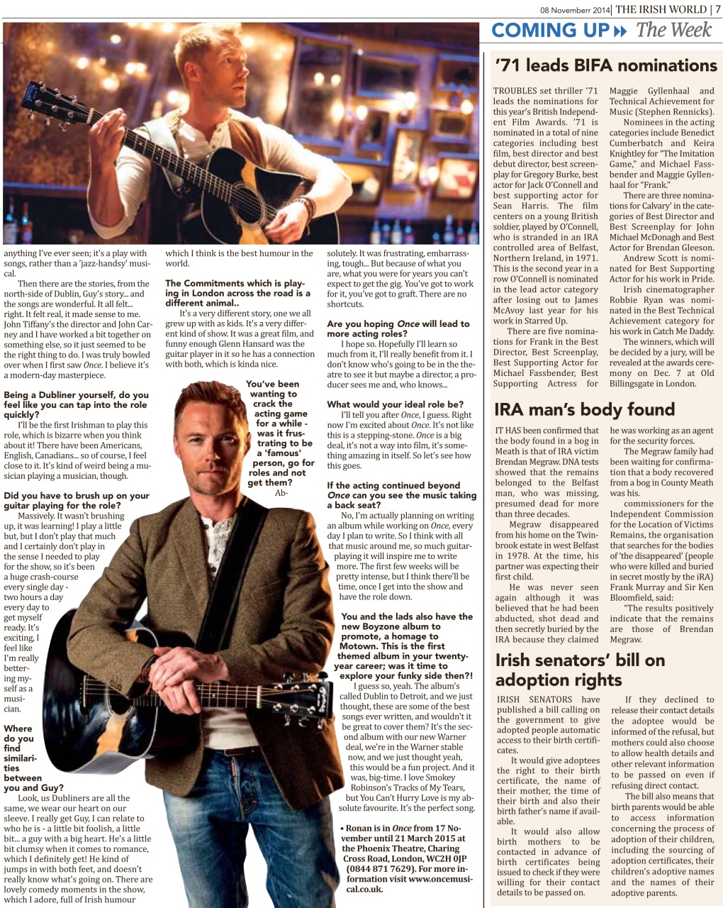 Irish World Preview Pages