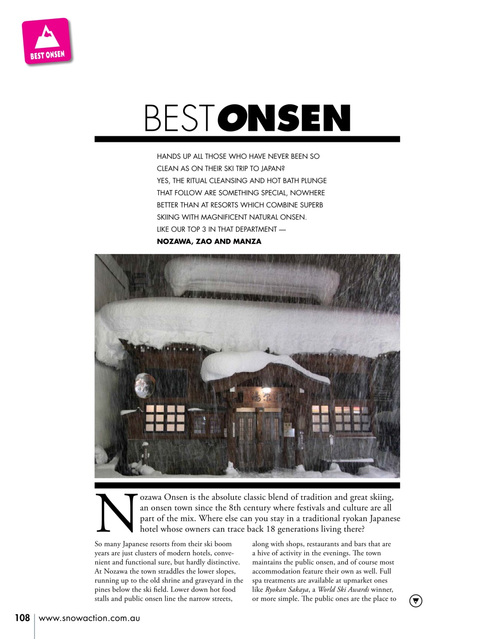 Snow Action Preview Pages