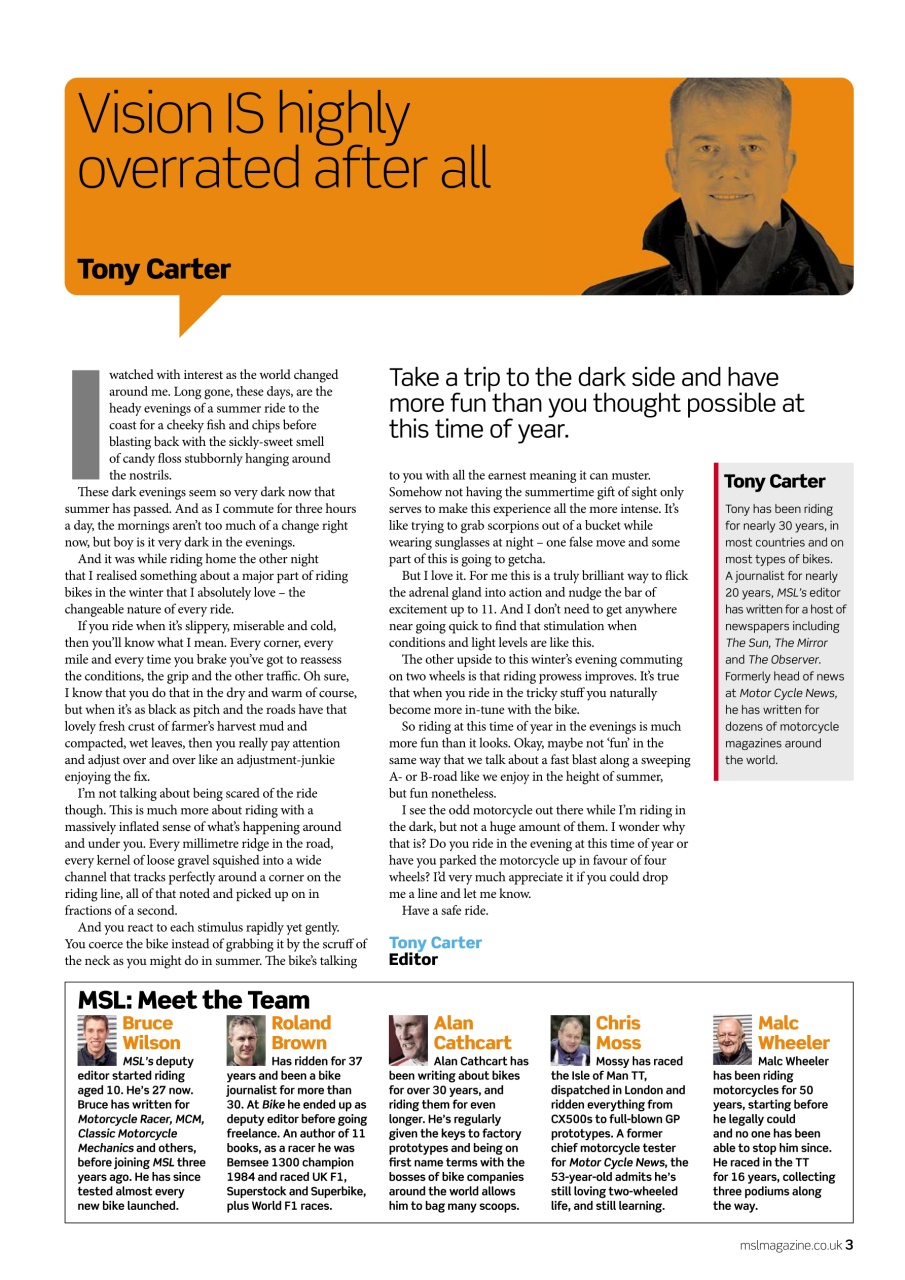 Motorcycle Sport & Leisure Preview Pages
