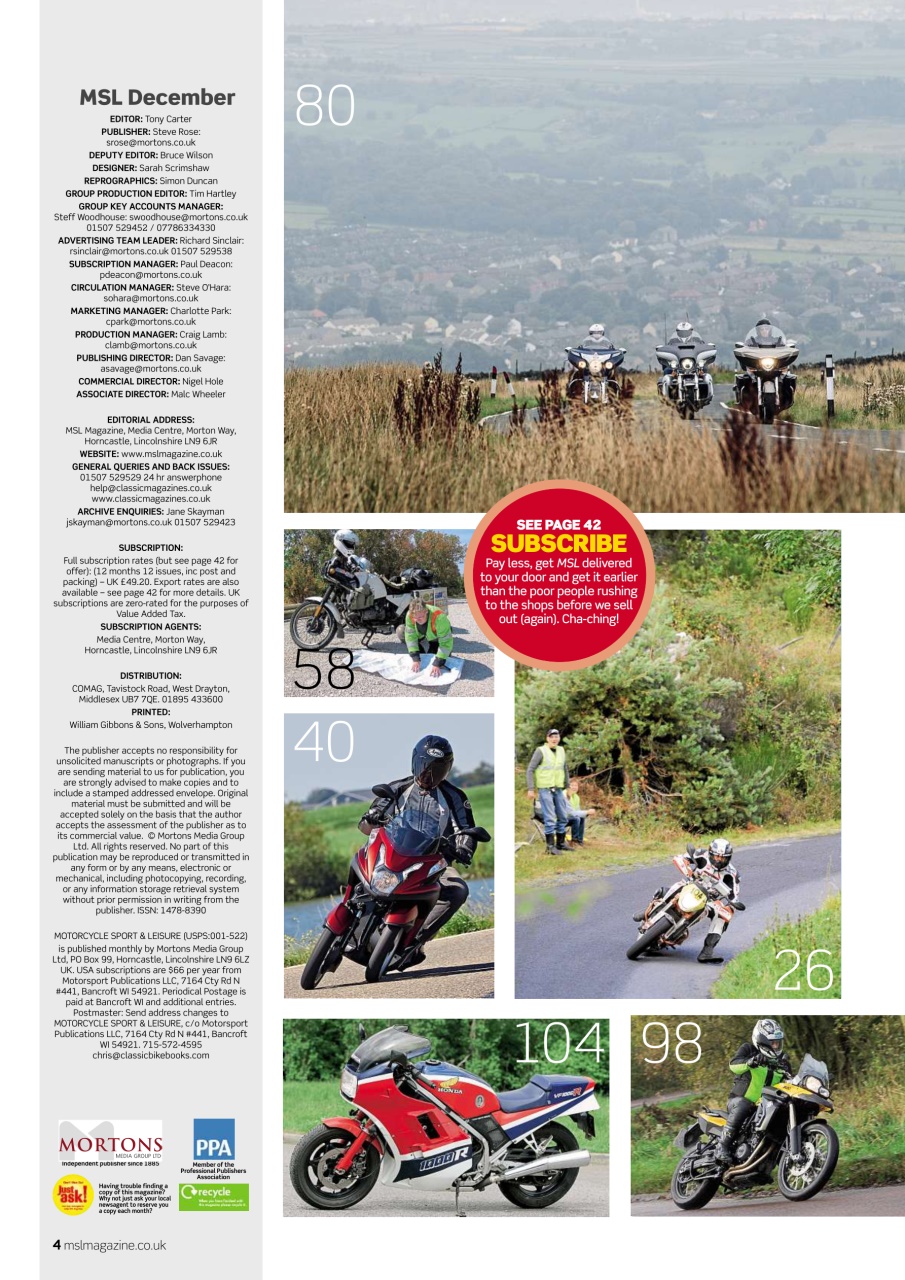 Motorcycle Sport & Leisure Preview Pages