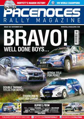 Pacenotes Rally magazine issue Issue 128 - November 2014