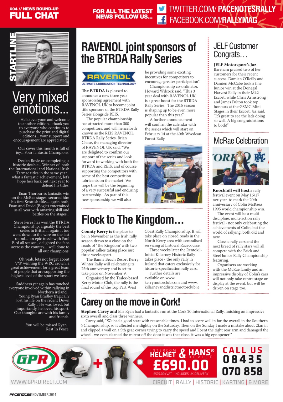 Pacenotes Rally magazine Preview Pages