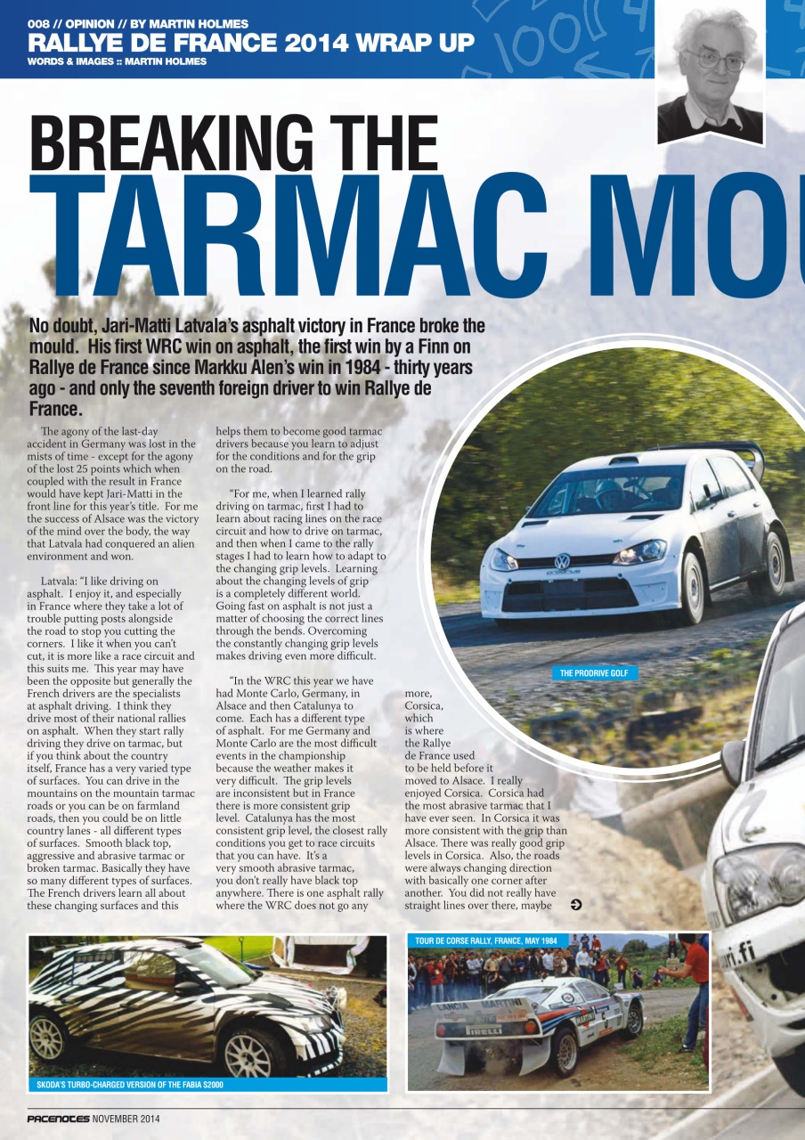 Pacenotes Rally magazine Preview Pages