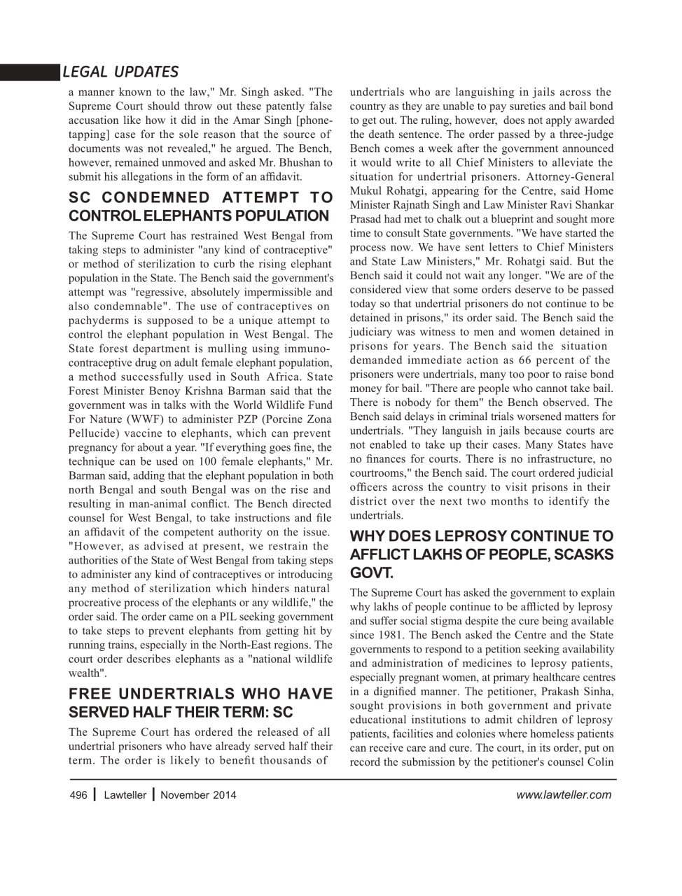 Lawteller – A Legal Awareness Magazine Preview Pages