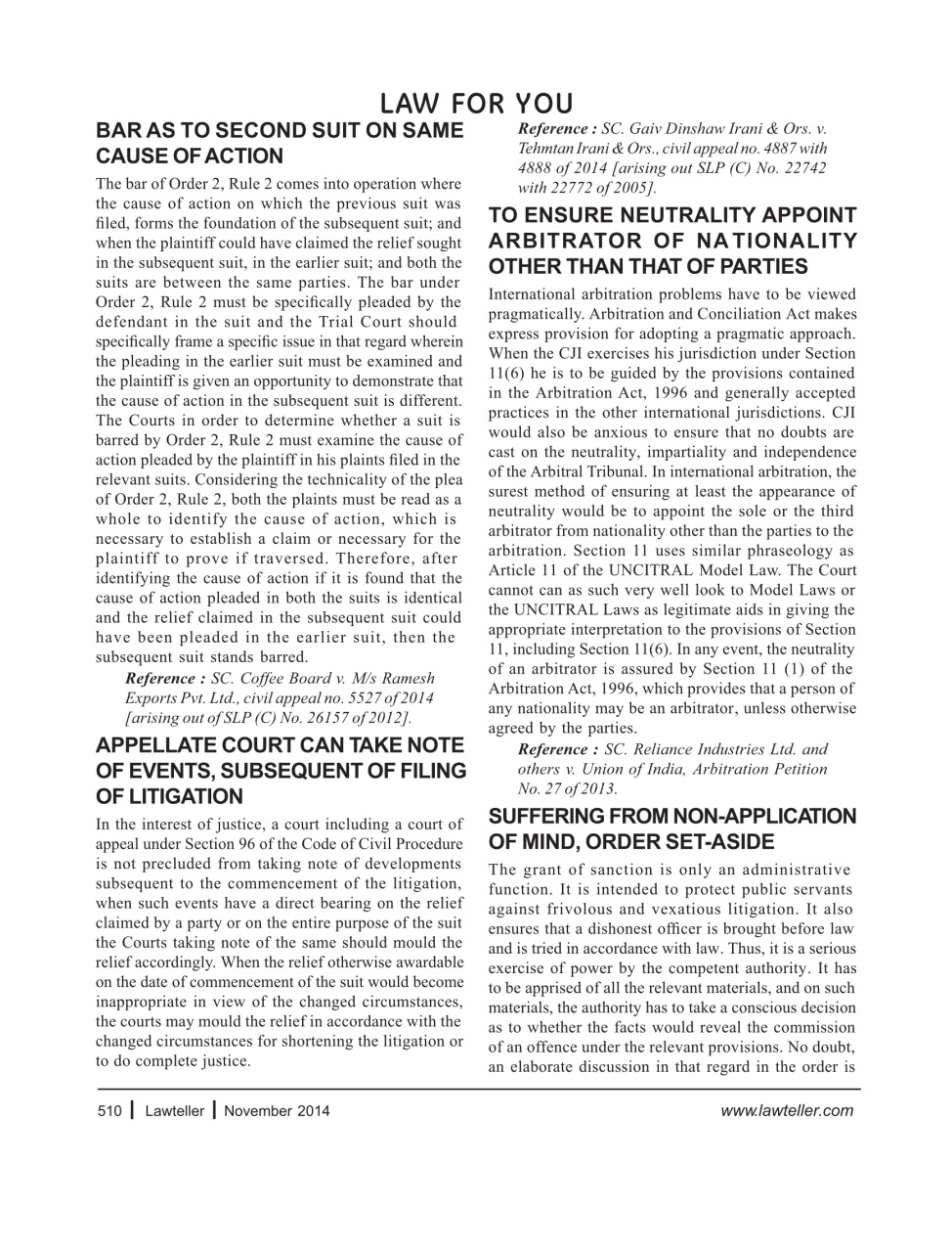 Lawteller – A Legal Awareness Magazine Preview Pages