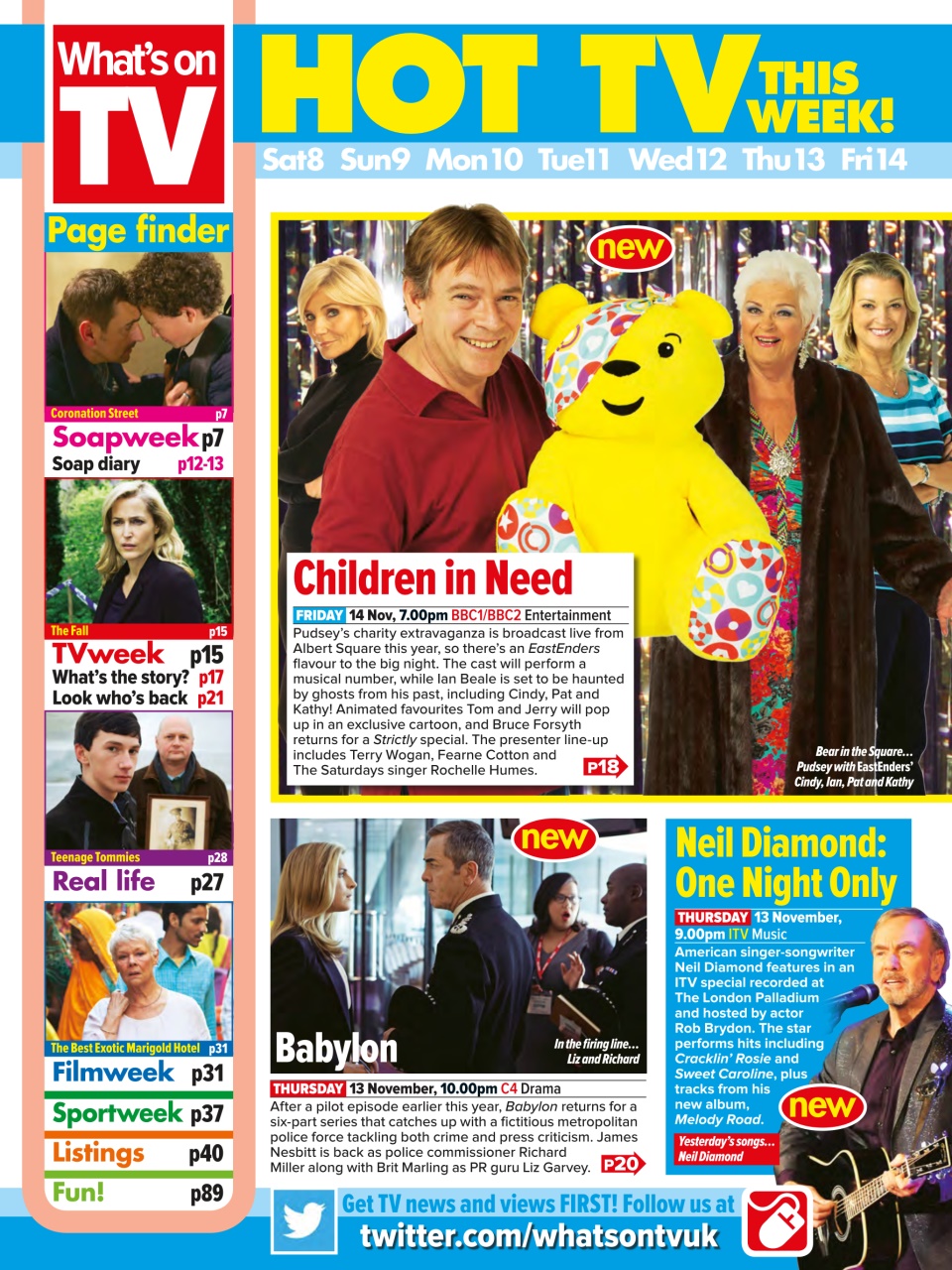 What's on TV Preview Pages