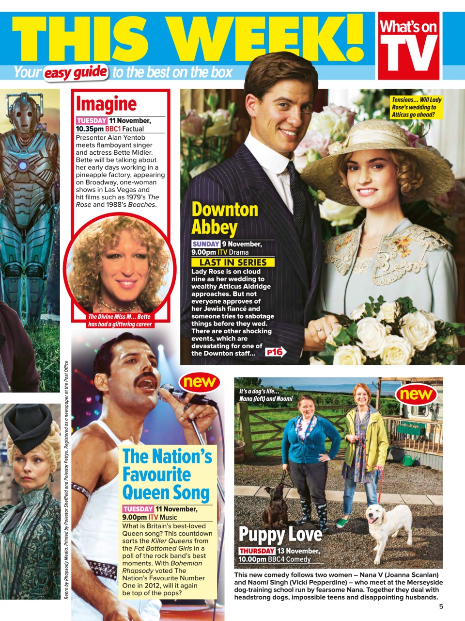 What's on TV Preview Pages